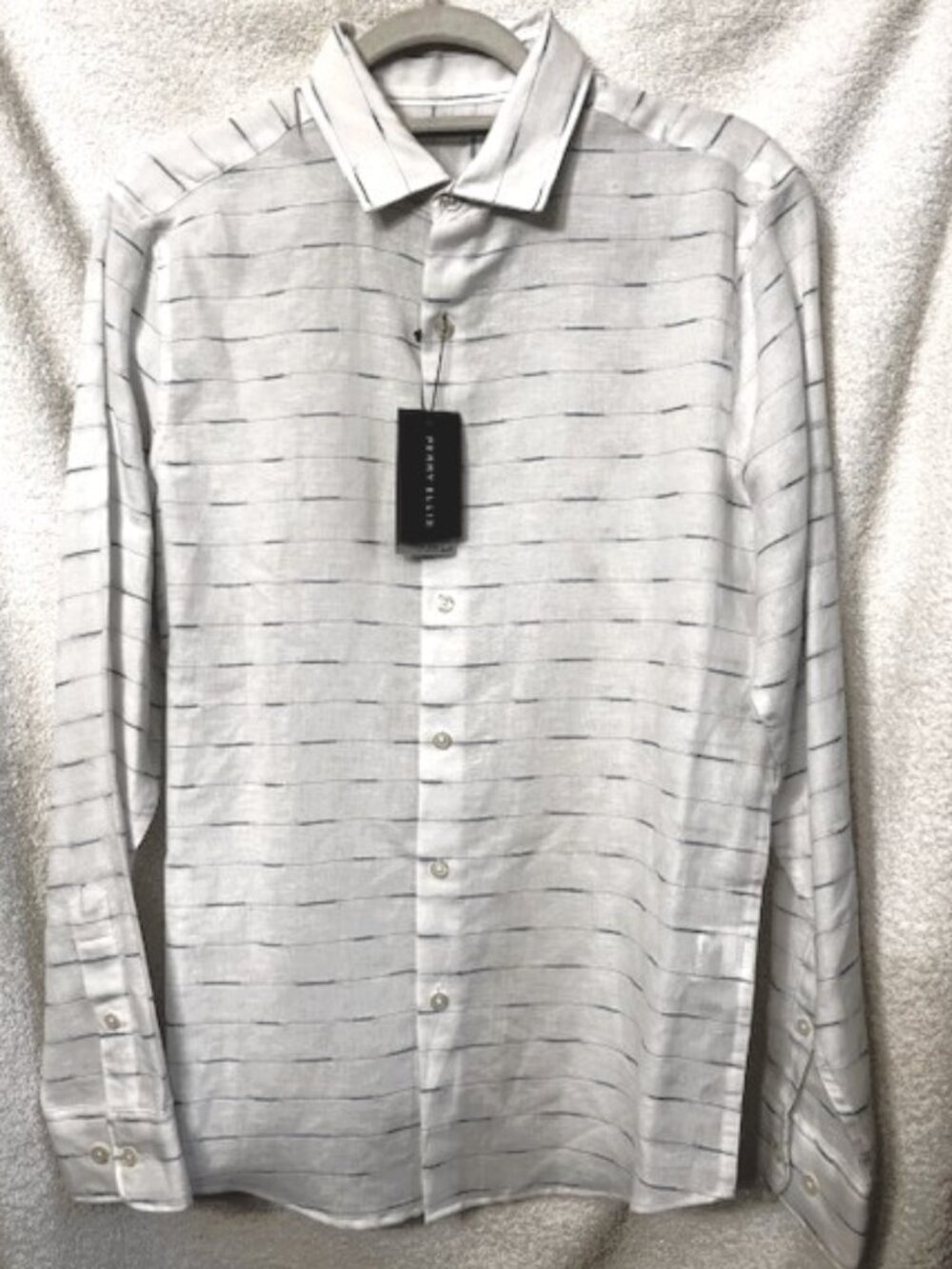 Perry Ellis long sleeved linen blend shirt NWT Men's Size S